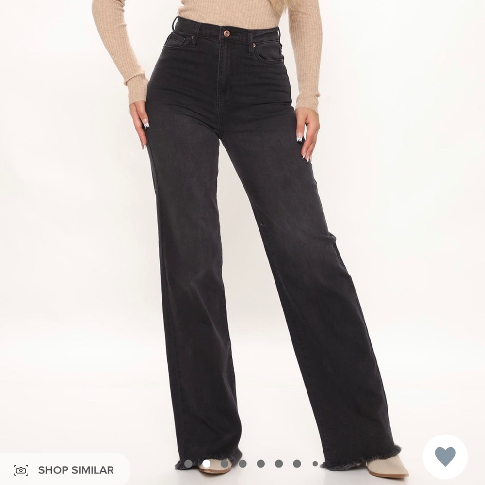 Wide leg jeans